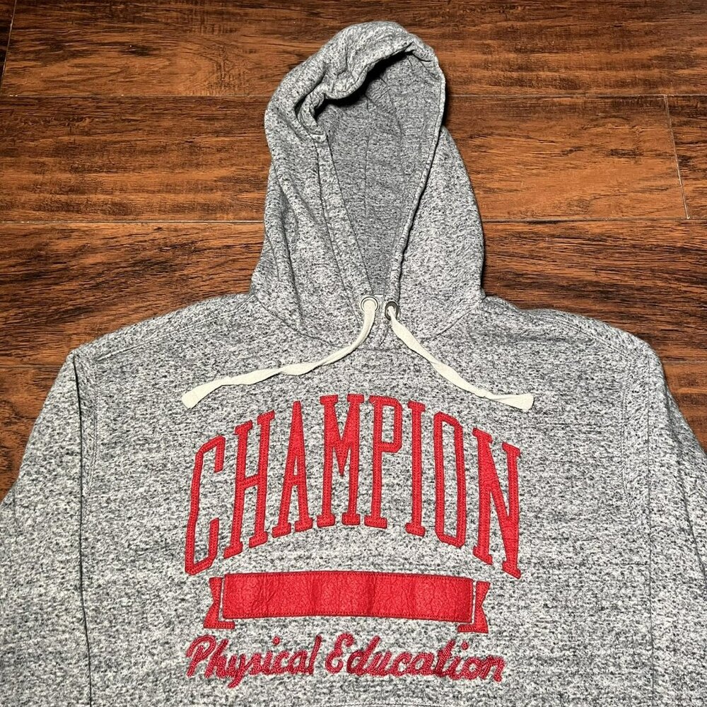 Champion Physical Education Hoodie Gray Men’s Size Medium - Picture 2 of 7
